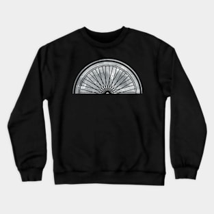 Bicycle Wheel Half Moon Crewneck Sweatshirt